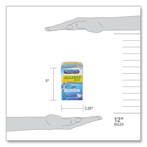 Image of PhysiciansCare® 90091-004 Allergy Antihistamine Medication, Two-Pack, 50 Packs/box
