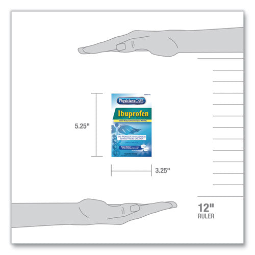 Image of PhysiciansCare® 90109-001 Ibuprofen Pain Reliever Tablets, Two-Pack, 125 Packs/Box
