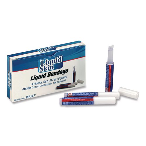 Image of PhysiciansCare® by First Aid Only® 90447 Liquid Bandage, 0.017 Oz Pipette, 4/box