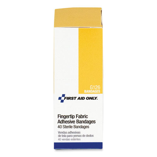 Image of PhysiciansCare® by First Aid Only® G-126/ACM12943 First Aid Fingertip Bandages, 1.75 X 3, 40/box