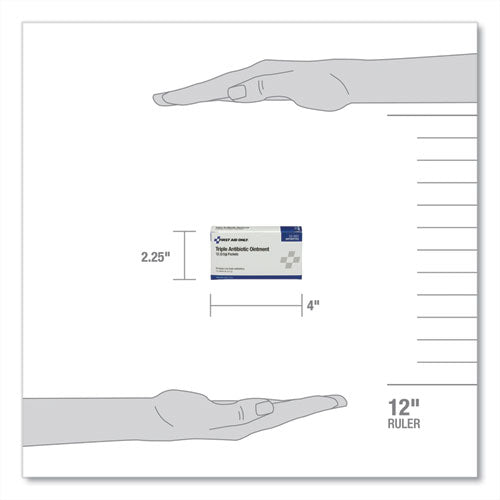 Image of PhysiciansCare® by First Aid Only® 12-001 First Aid Kit Refill Triple Antibiotic Ointment, Packet, 12/box