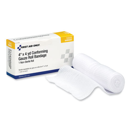 Image of PhysiciansCare® by First Aid Only® 51018-001 First Aid Conforming Gauze Bandage, Non-Sterile, 4" Wide