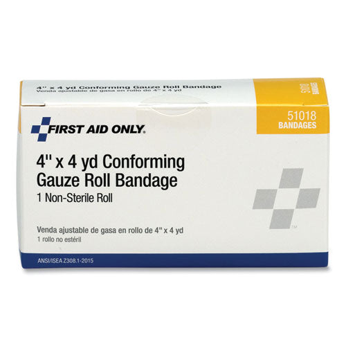 Image of PhysiciansCare® by First Aid Only® 51018-001 First Aid Conforming Gauze Bandage, Non-Sterile, 4" Wide