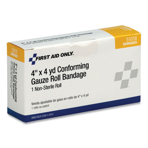 Image of PhysiciansCare® by First Aid Only® 51018-001 First Aid Conforming Gauze Bandage, Non-Sterile, 4" Wide