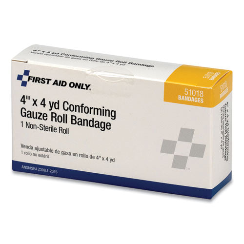 Image of PhysiciansCare® by First Aid Only® 51018-001 First Aid Conforming Gauze Bandage, Non-Sterile, 4" Wide