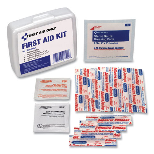 Image of PhysiciansCare® by First Aid Only® 90101-001 First Aid On The Go Kit, Mini, 13 Pieces, Plastic Case