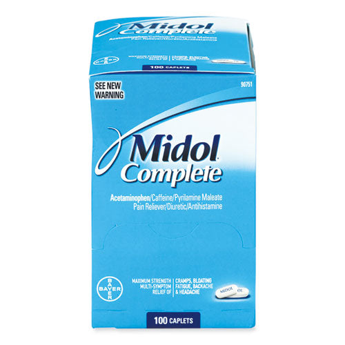 Image of Midol® 90751 Complete Menstrual Caplets, Two-Pack, 50 Packs/box