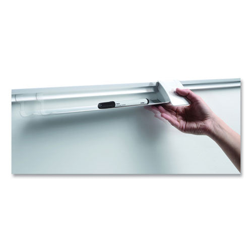 Image of MasterVision® GA05105830 Magnetic Dry Erase Calendar Board, Four-Month Planning/Scheduling, 48" x 36", White Surface, Satin Aluminum Frame