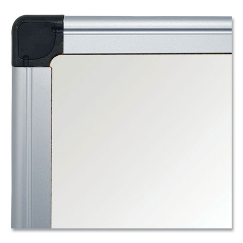 Image of MasterVision® MA2107170 Value Lacquered Steel Magnetic Dry Erase Board, 96" x 48", White Surface, Satin Aluminum Frame