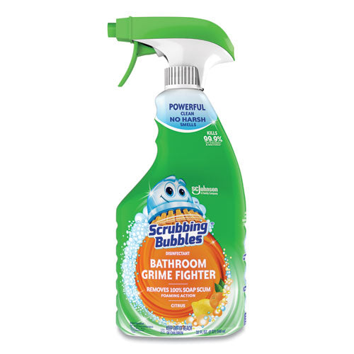 Image of Scrubbing Bubbles® 366078 Multi Surface Bathroom Cleaner, Citrus Scent, 32 Oz Spray Bottle, 8/carton