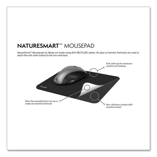 Image of Allsop® 31422 Naturesmart Mouse Pad, 8.5 x 8, Lavender Field Design