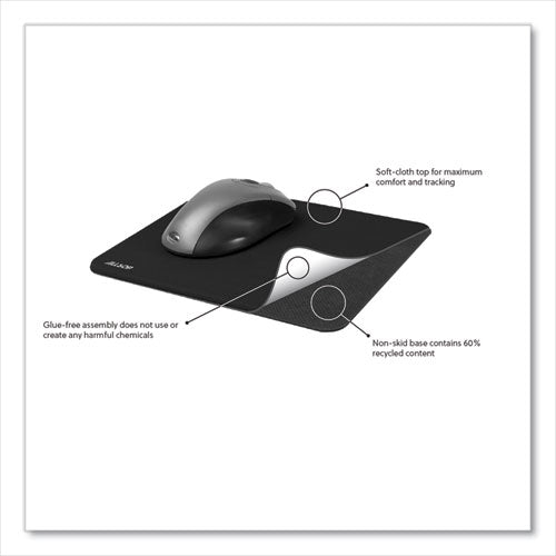 Image of Allsop® 31624 Naturesmart Mouse Pad, 8.5 x 8, Leaf Raindrop Design