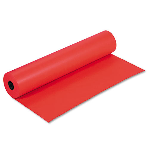 Image of Pacon® P0063060 Rainbow Duo-Finish Colored Kraft Paper, 35 lb Wrapping Weight, 36" x 1,000 ft, Flame