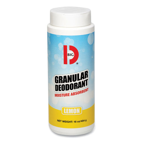 Image of Big D Industries 015000 Granular Deodorant, Lemon, 16 Oz, Shaker Can, 12/carton