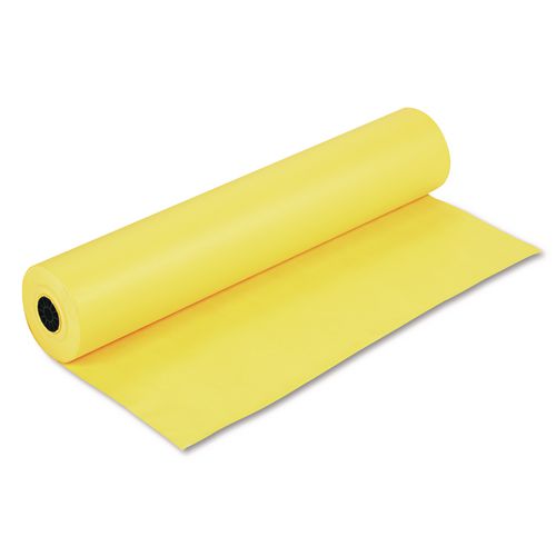 Image of Pacon® P0063080 Rainbow Duo-Finish Colored Kraft Paper, 35 lb Wrapping Weight, 36" x 1,000 ft, Canary