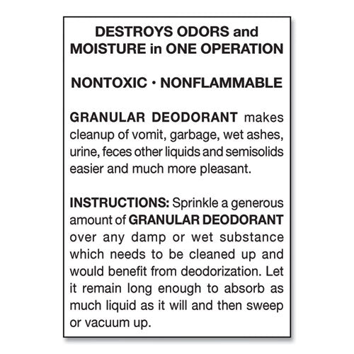Image of Big D Industries 015000 Granular Deodorant, Lemon, 16 Oz, Shaker Can, 12/carton