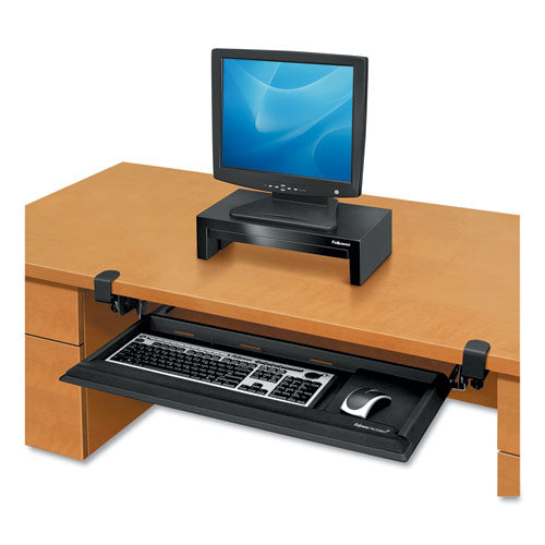 Image of Fellowes® 8038302 Designer Suites Deskready Keyboard Drawer, 19.19w X 9.81d, Black Pearl