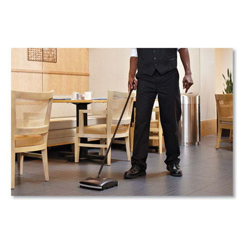 Image of Rubbermaid® Commercial FG421588BLA Brushless Mechanical Sweeper, 44" Handle, Black/yellow