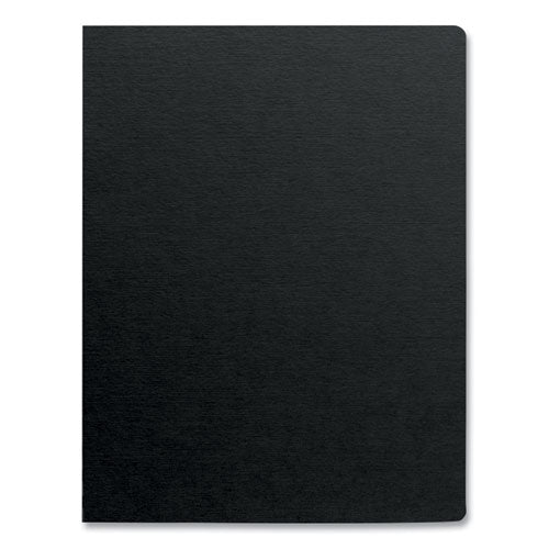Image of Fellowes® 5224701 Futura Presentation Covers for Binding Systems, Plastic, Round Corners, 11.25 x 8.75, Matte Black, 25/Pack