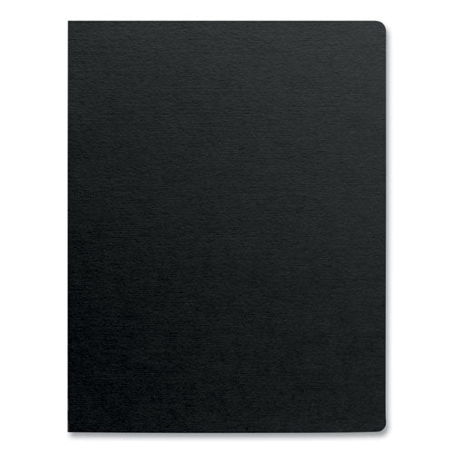 Image of Fellowes® 5224901 Futura Presentation Covers for Binding Systems, Plastic, Square Corners, 11 x 8.5, Matte Black, 25/Pack