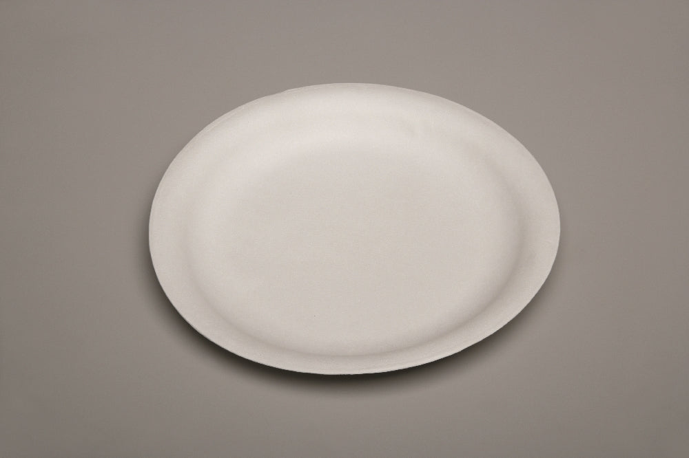 Skilcraft Paper Plates, Compostable, 9" Diameter