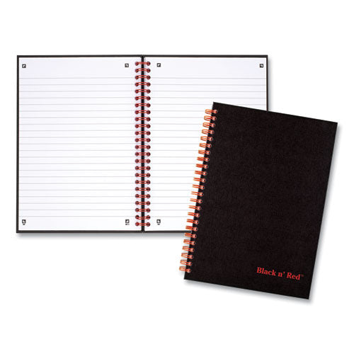 Image of Black n' Red L67000 Hardcover Twinwire Notebooks, SCRIBZEE Compatible, 1-Subject, Wide/Legal Rule, Black/Red Cover, (70) 8.25 x 5.88 Sheets