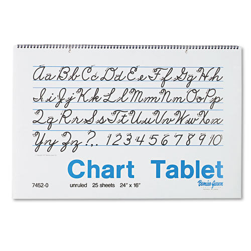 Image of Pacon® P0074520 Chart Tablets, Unruled, (25) White 24 x 16 Sheets
