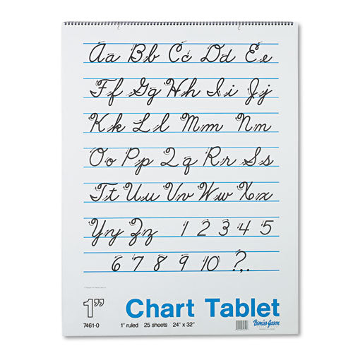 Image of Pacon® P0074610 Chart Tablets, Presentation Format (1" Rule), (25) White 24 x 32 Sheets
