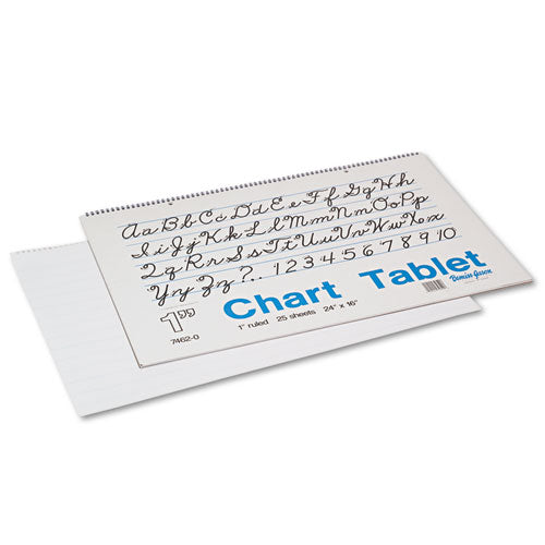 Image of Pacon® P0074620 Chart Tablets, Presentation Format (1" Rule), (25) White 24 x 16 Sheets