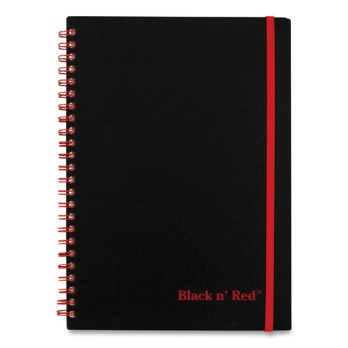 Image of Black n' Red C67009 Flexible Cover Twinwire Notebooks, SCRIBZEE Compatible, 1-Subject, Wide/Legal Rule, Black/Red Cover, (70) 8.25 x 5.63 Sheets