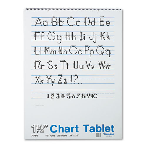 Image of Pacon® P0074710 Chart Tablets, Presentation Format (1.5" Rule), (25) White 24 x 32 Sheets