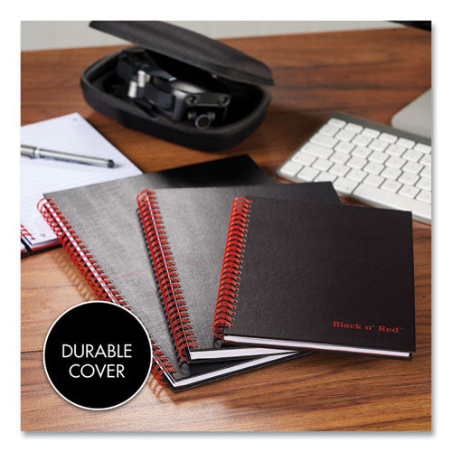 Image of Black n' Red L67000 Hardcover Twinwire Notebooks, SCRIBZEE Compatible, 1-Subject, Wide/Legal Rule, Black/Red Cover, (70) 8.25 x 5.88 Sheets