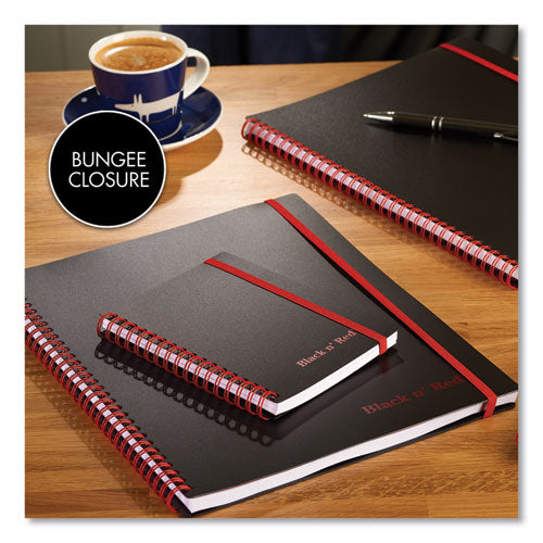 Image of Black n' Red C67009 Flexible Cover Twinwire Notebooks, SCRIBZEE Compatible, 1-Subject, Wide/Legal Rule, Black/Red Cover, (70) 8.25 x 5.63 Sheets