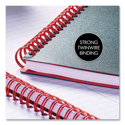 Image of Black n' Red C67009 Flexible Cover Twinwire Notebooks, SCRIBZEE Compatible, 1-Subject, Wide/Legal Rule, Black/Red Cover, (70) 8.25 x 5.63 Sheets