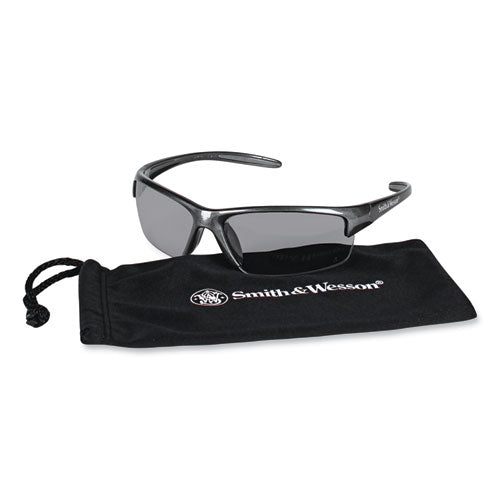 Image of KleenGuard KCC21297 Equalizer Safety Glasses, Gunmetal Half Frame, Smoke Dual Lens, 12/Box