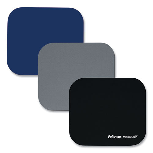 Image of Fellowes® 5933801 Mouse Pad with Microban Protection, 9 x 8, Navy