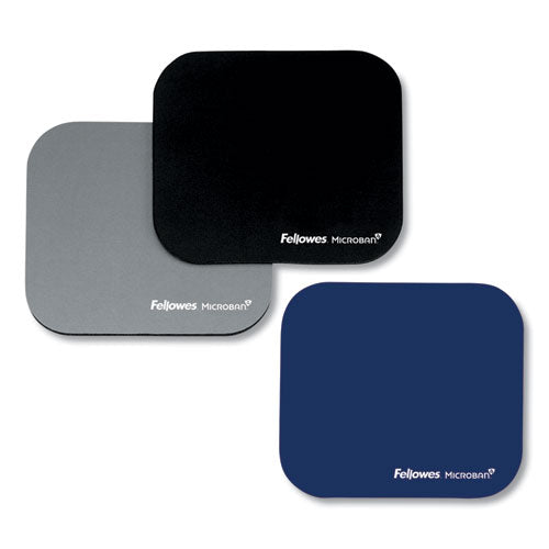 Image of Fellowes® 5933801 Mouse Pad with Microban Protection, 9 x 8, Navy