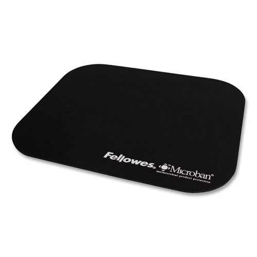 Image of Fellowes® 5933901 Mouse Pad with Microban Protection, 9 x 8, Black