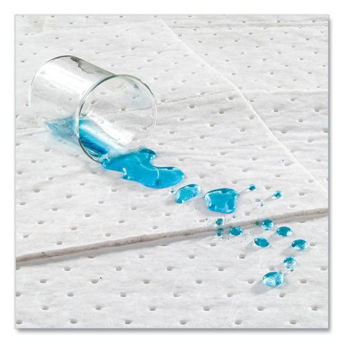 Image of HOSPECO® OSMABPWV Taskbrand Industrial Oil Only Sorbent Pad, 0.21 Gal, 15 X 18, 100/carton