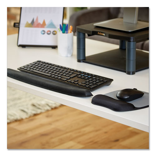 Image of Fellowes® 9178201 Memory Foam Keyboard Wrist Rest, 19.31 x 2.31, Black