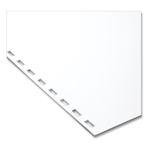 Image of GBC® 2020046 CombBind Pre-Punched Paper, 19-Hole, 92 Bright, 20 lb Bond Weight, 8.5 x 11, Unruled, 500/Ream