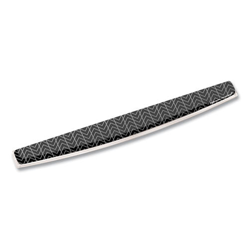 Image of Fellowes® 9550001 Photo Gel Keyboard Wrist Rest with Microban Protection, 18.5 x 2.31, Chevron Design