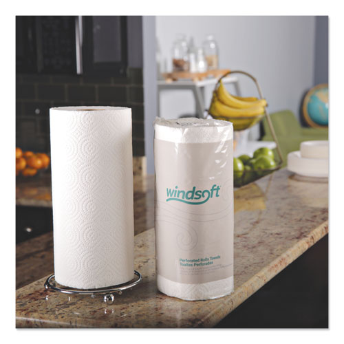 Image of Windsoft® WIN122085RL Kitchen Roll Towels, 2-Ply, 11 X 8.5, White, 85/roll