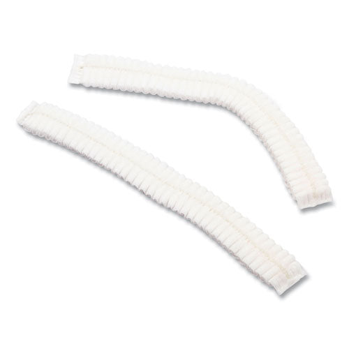 Image of AmerCareRoyal® RP110NWP Latex-Free Operating Room Cap, Pleated, Polypropylene, 21", White, 100 Caps/Pack, 10 Packs/Carton