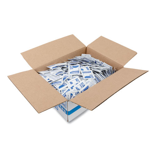 Image of AmerCareRoyal® RF1MB Moist Towelettes, Individually Wrapped, 4 x 6, Lemon Scent, White, 1,000/Carton