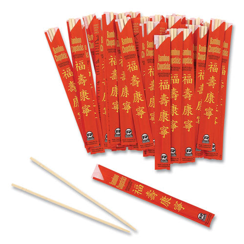 Image of AmerCareRoyal® R809 Chopsticks, Paper, 9", Natural, 1,000/Carton