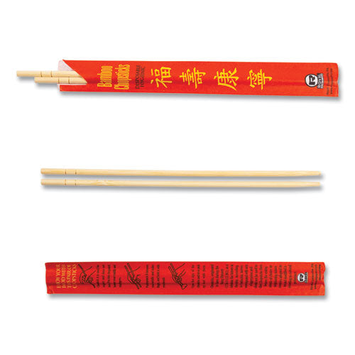 Image of AmerCareRoyal® R809 Chopsticks, Paper, 9", Natural, 1,000/Carton
