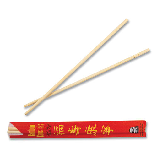 Image of AmerCareRoyal® R809 Chopsticks, Paper, 9", Natural, 1,000/Carton