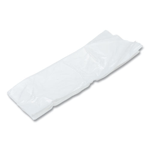 Image of AmerCareRoyal® DA2846 Poly Apron, 28 x 46,  One Size Fits All, White, 100/Pack, 10 Packs/Carton