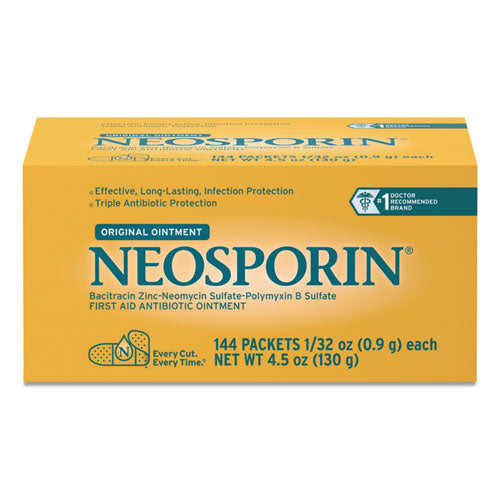Image of Neosporin® 510425700 Antibiotic Ointment, 0.03 Oz Packet, 144/box